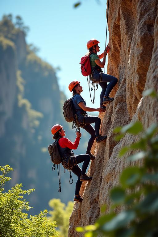 Guided climbing tour with professional instructor